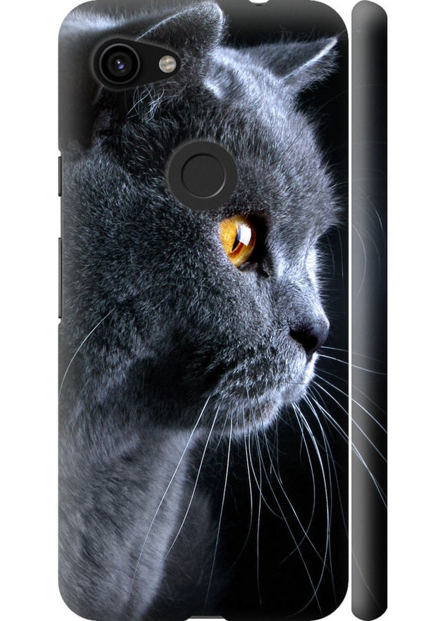 3D пластиковый матовый чехол 'Красивый кот' для Endorphone Google Pixel 3a XL (257832286)