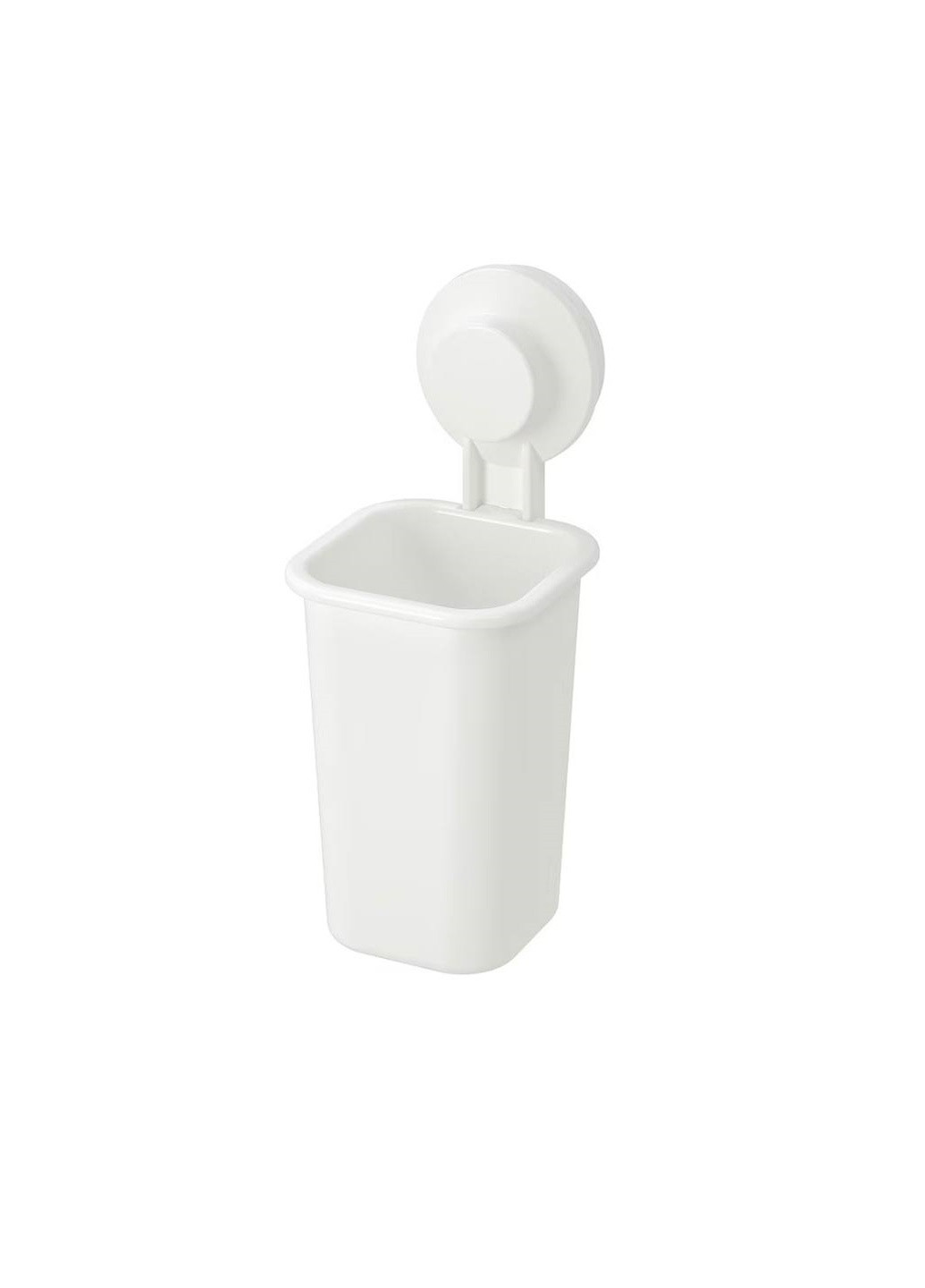 Тримач для зубних щіток із присоскою, білий. IKEA tisken (258656093)