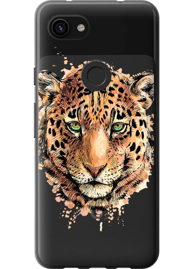2D пластиковый чехол 'Леопард v2' для Endorphone Google Pixel 3a XL (258084883)