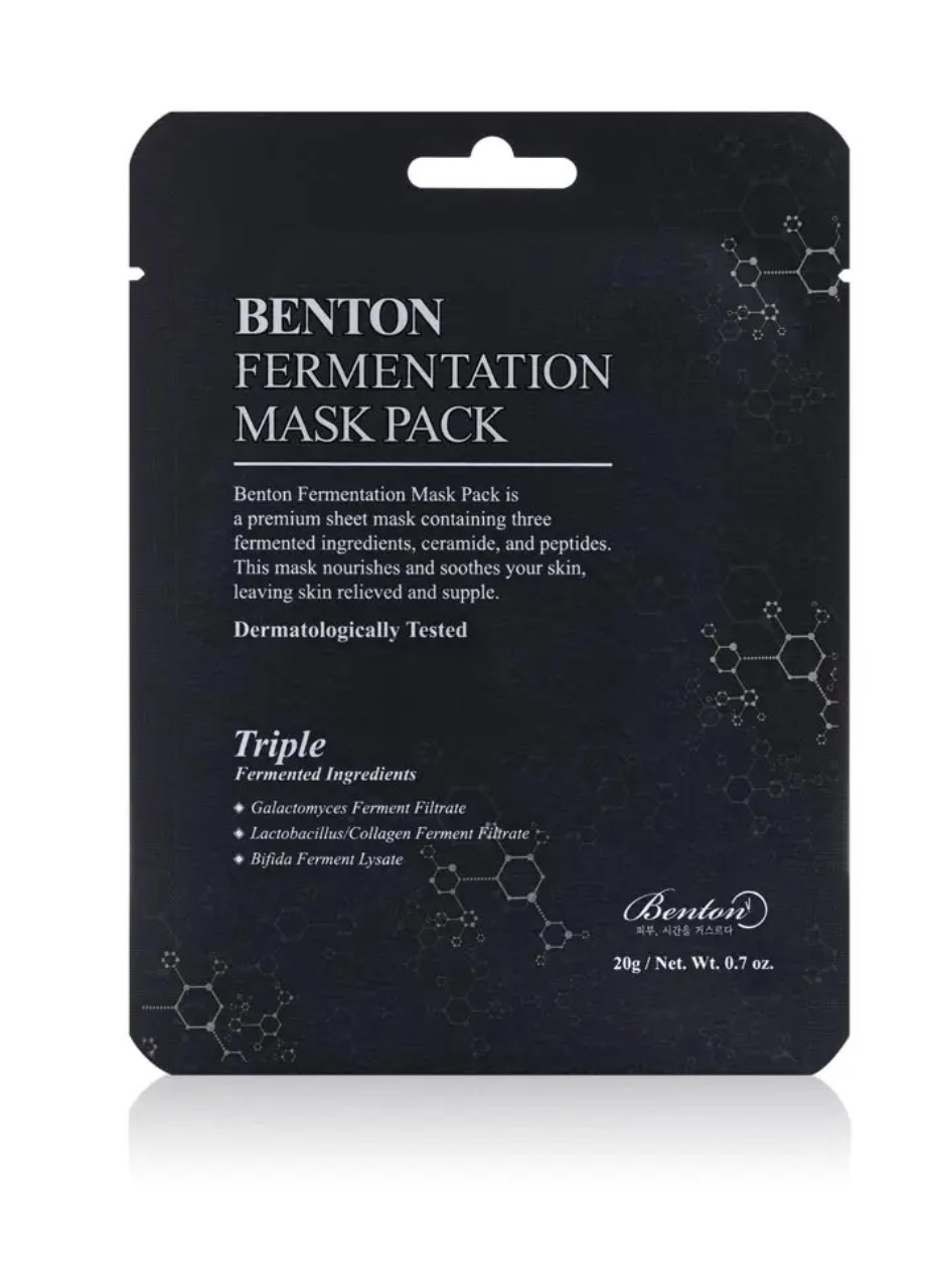 Маска с ферментированными компонентами и пептидами Fermentation Mask Pack 1шт 20 ml Benton (268907083)