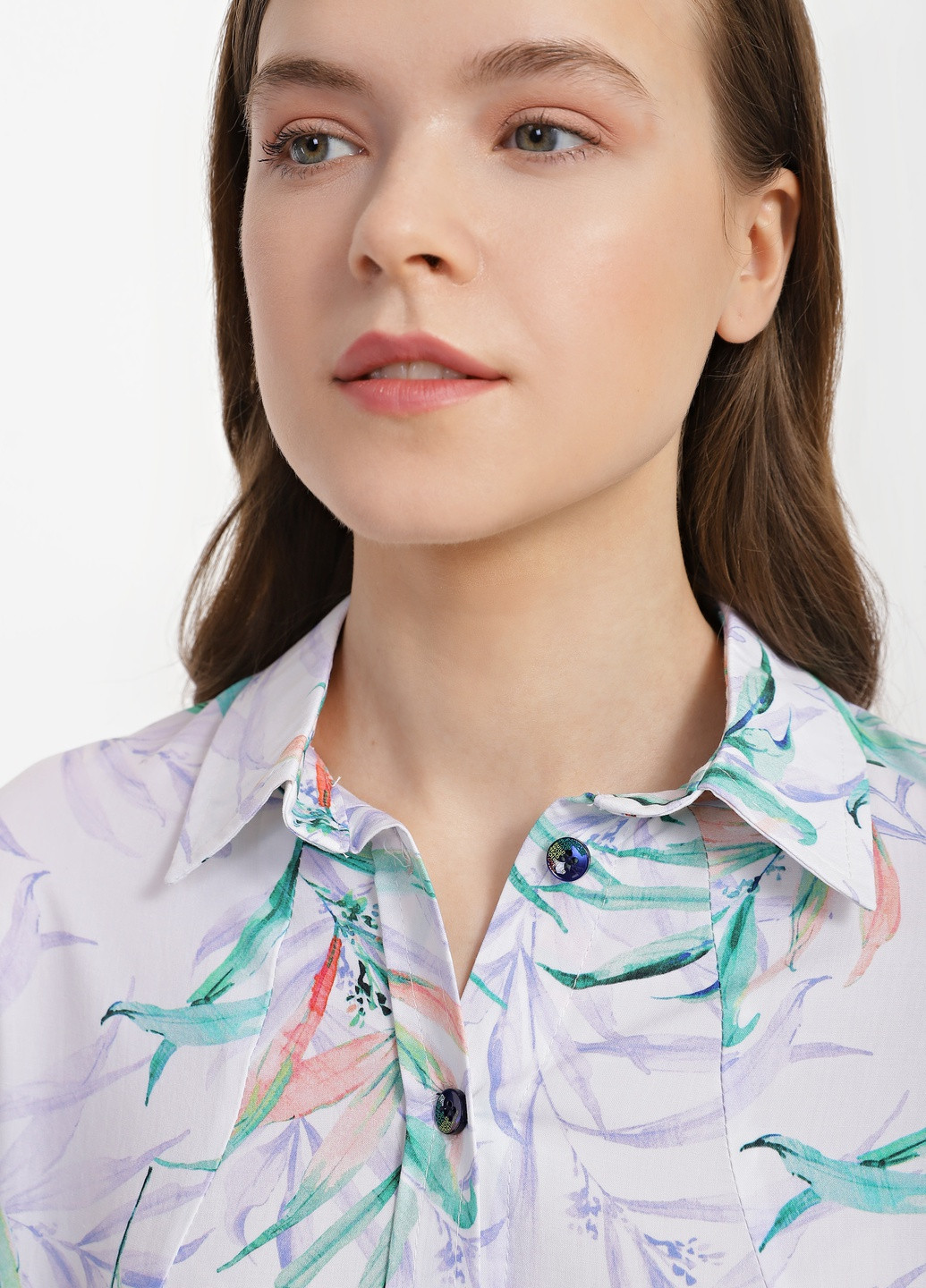 Белая летняя блузка жіноча 1097-2 DANNA