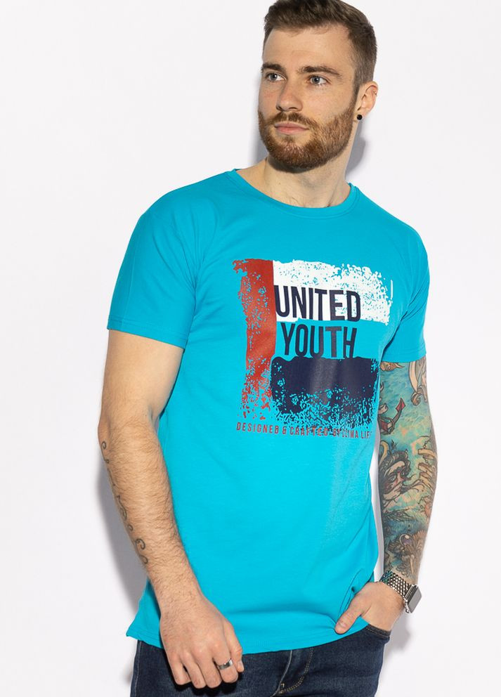 Голубая футболка united youth (голубой) Time of Style