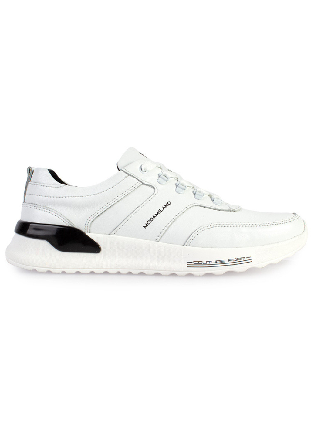 Белые демисезонные кроссовки мужские бренда 9200136_(1) ModaMilano
