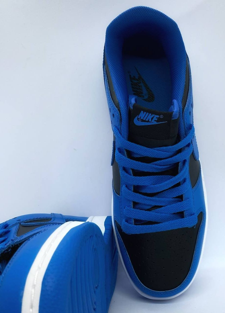 Синие демисезонные кроссовки реплика nike dunk low retro blue Vakko