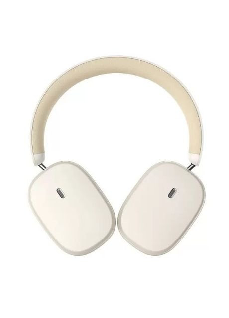 Беспроводные Bluetooth наушники Bowie (шумоподавление, BT 5.2, AUX, 70 часов работы) - Белый Baseus h1 (260517615)