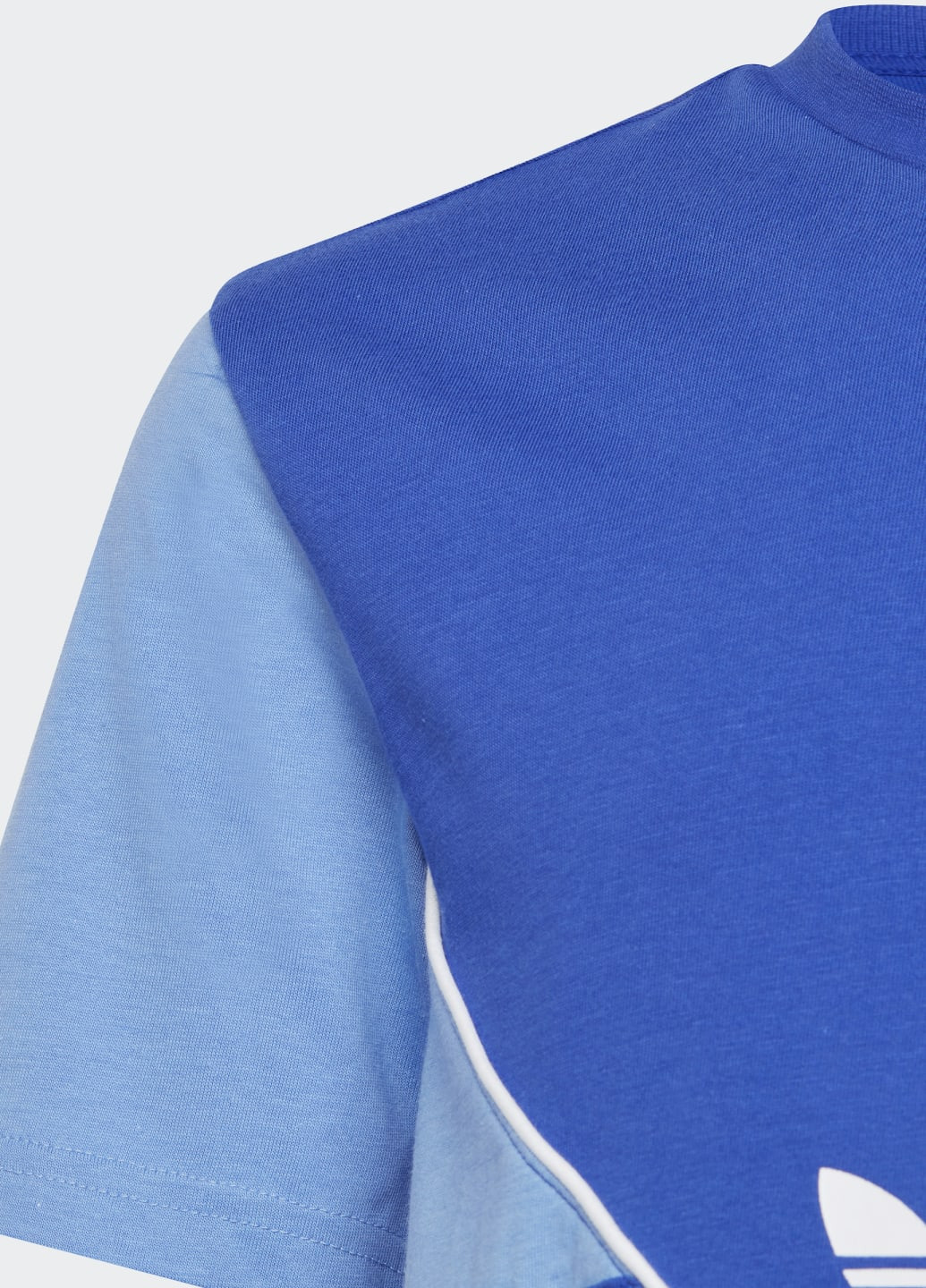 Синяя демисезонная футболка adicolor adidas
