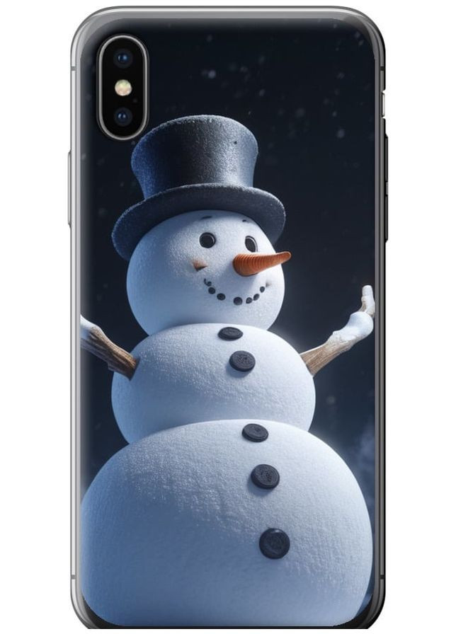 2D пластиковый чехол 'Снеговик' для Endorphone Apple iPhone XS (275651614)