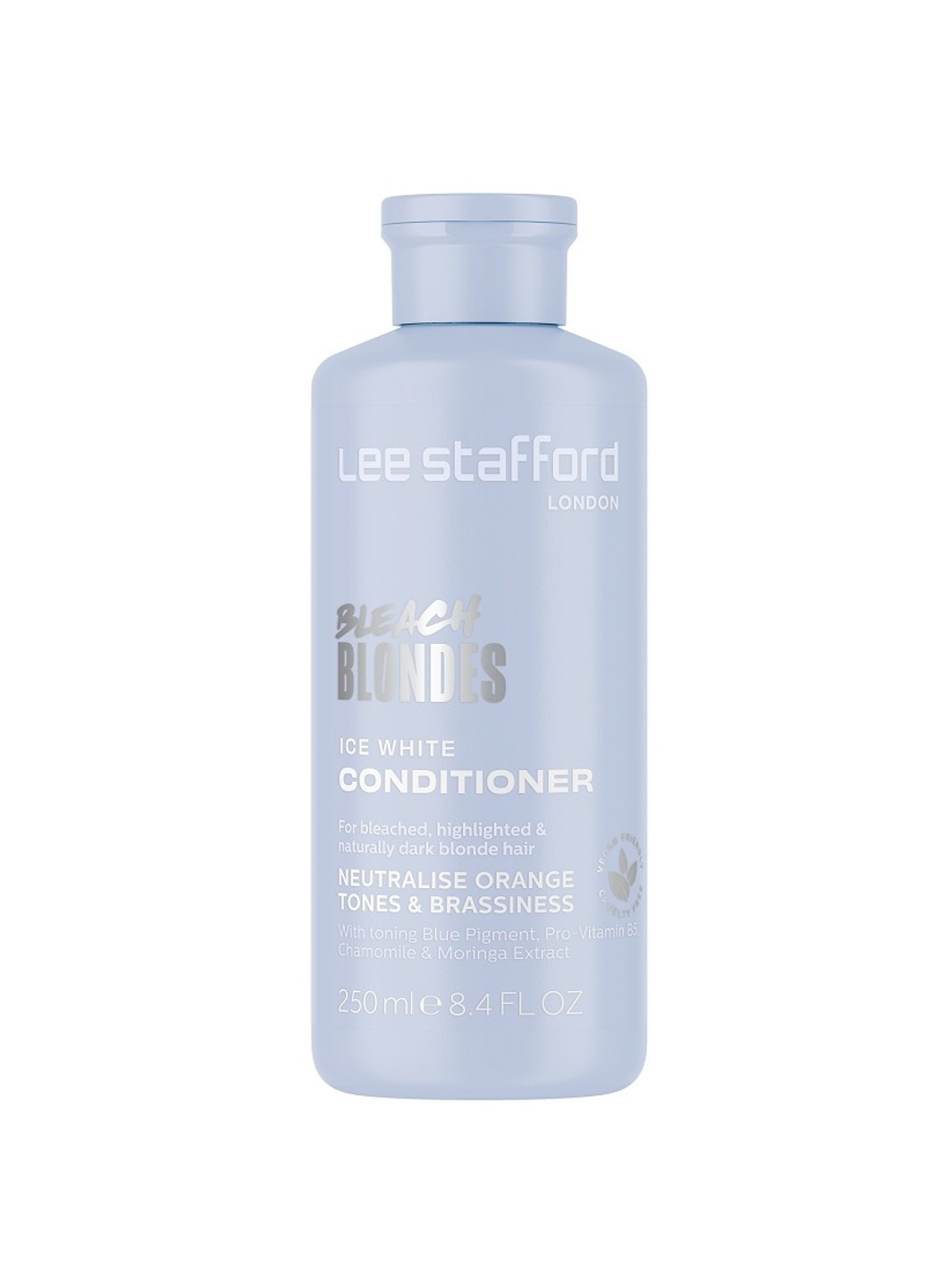 Тонуючий кондиціонер для освітленого волосся Bleach Blondes Ice White Toning Conditioner 250 мл Lee Stafford (275107390)