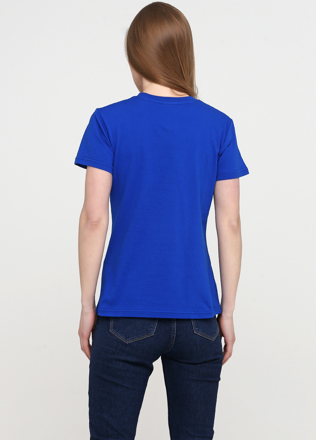 Синя всесезон жіноча футболка ж425-17 синя з коротким рукавом Malta