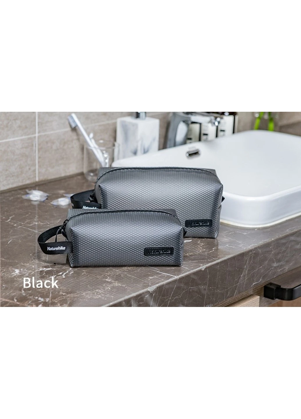 Косметичка Mesh toiletry bag NH19SN010 black Naturehike (258967410)