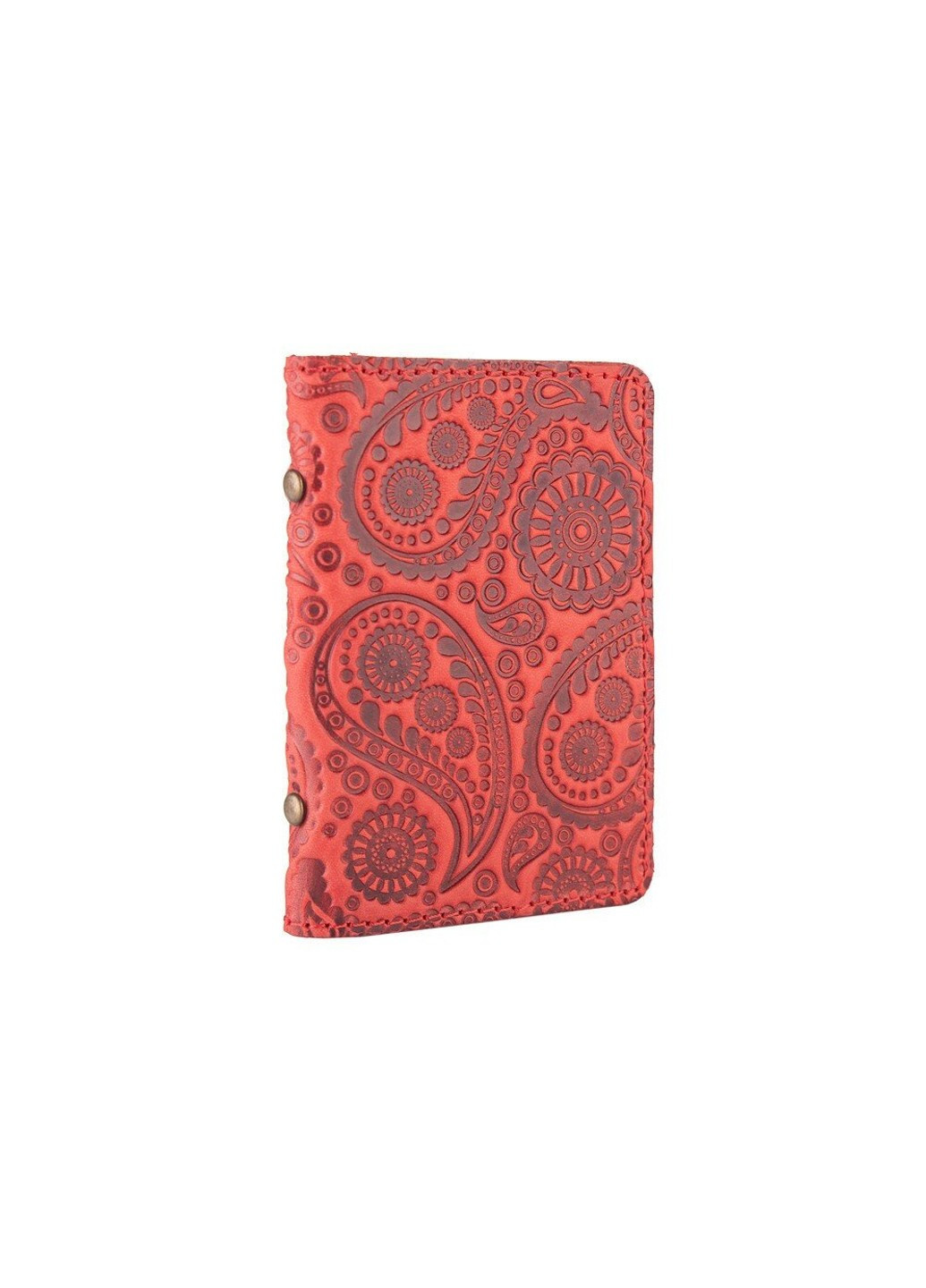 Обкладинка для документів зі шкіри HiArt AD-03 Red Berry Buta Art Червоний Hi Art (268371841)