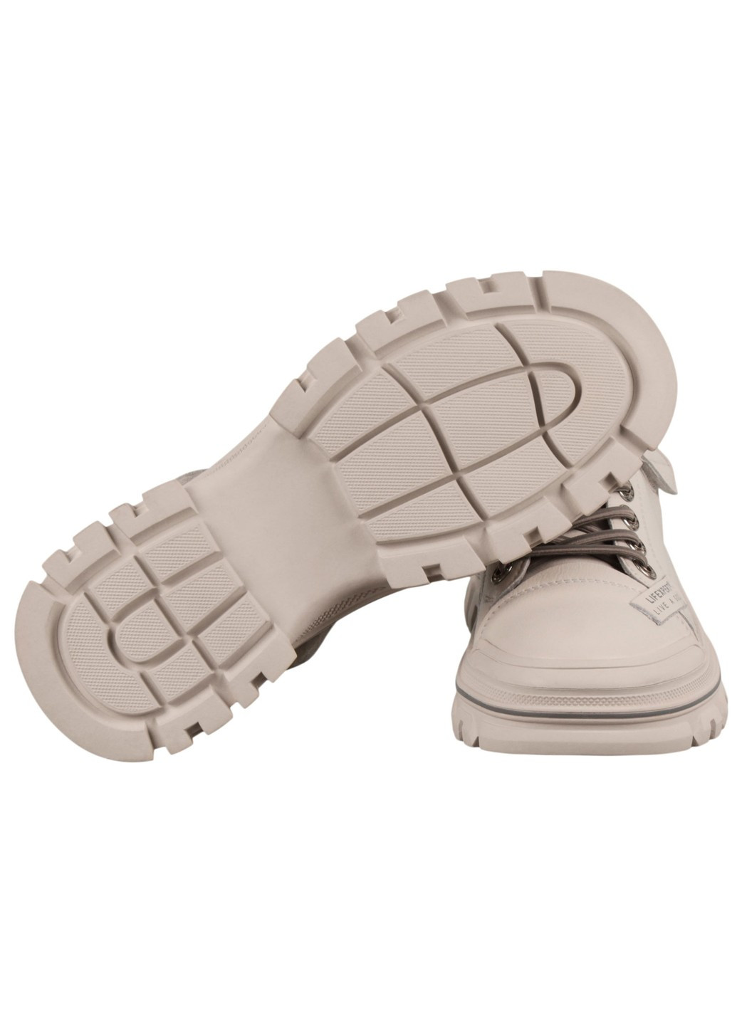Бежевые демисезонные женские кроссовки 199412 Lifexpert