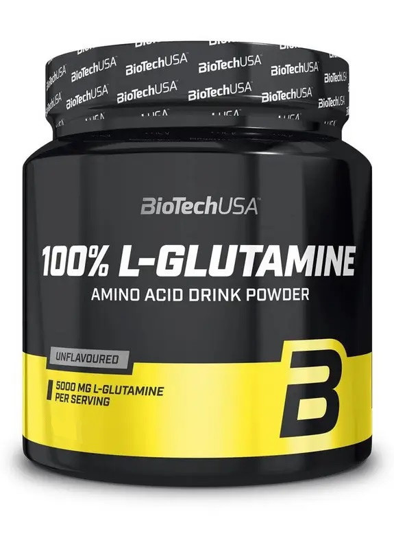 100% L-GLUTAMINE 500 g /100 servings/ Biotechusa (256722565)