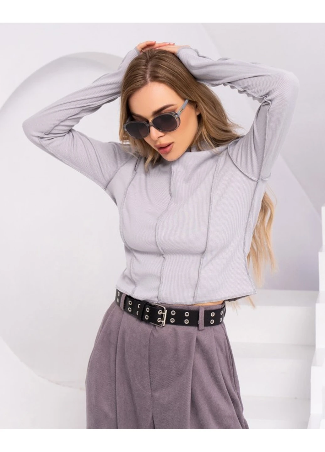 Серый свитера sa-447 l/xl серый ISSA PLUS
