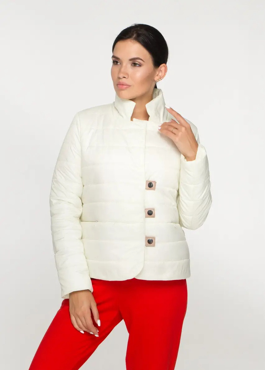 Молочная демисезонная модные женские куртки демисезонные SK