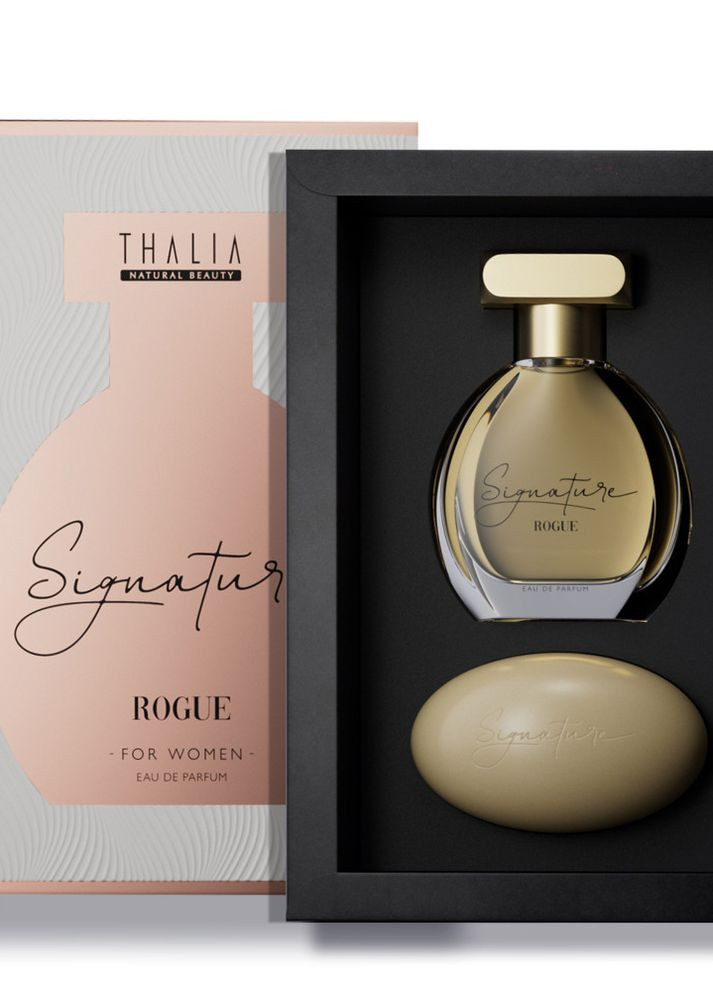 Жіночий парфумерний набір EDP+мило Rogue Signature, 50 мл + 100 г Аналог Pivoine Suzhou Giorgio Armani Thalia (268660762)
