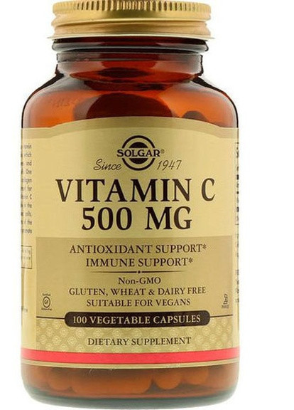 Vitamin C 500 mg 100 Veg Caps Solgar (256720422)