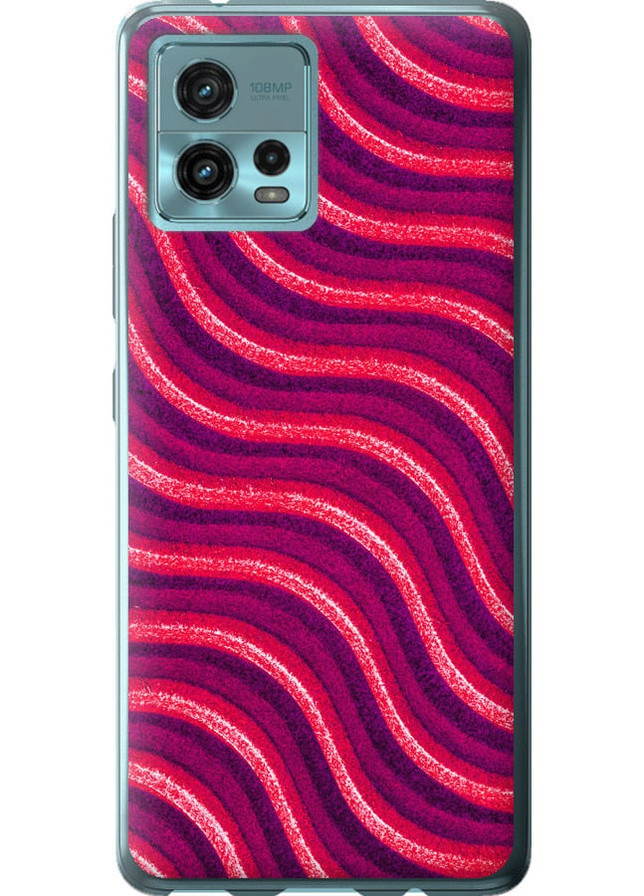 Силиконовый чехол 'Волнистые линии v2' для Endorphone Motorola G72 (257792413)
