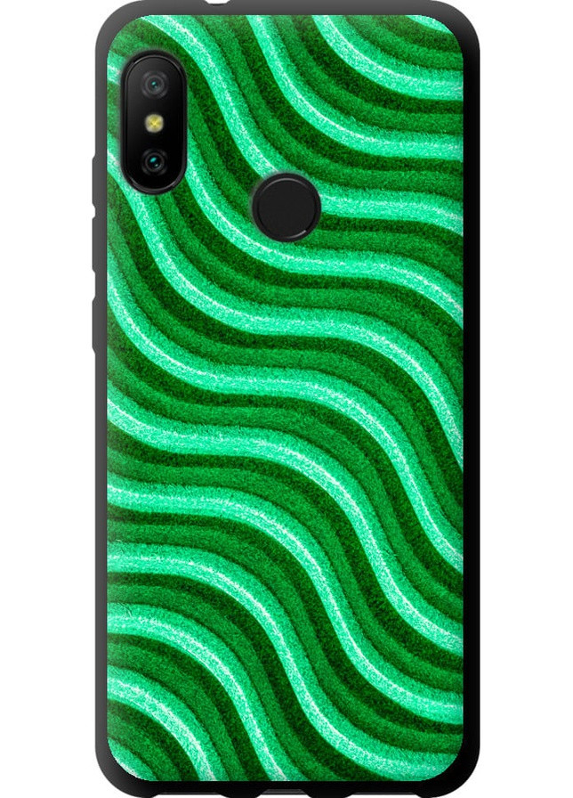 TPU черный чехол 'Волнистые линии' для Endorphone Xiaomi Redmi 6 Pro (257797361)