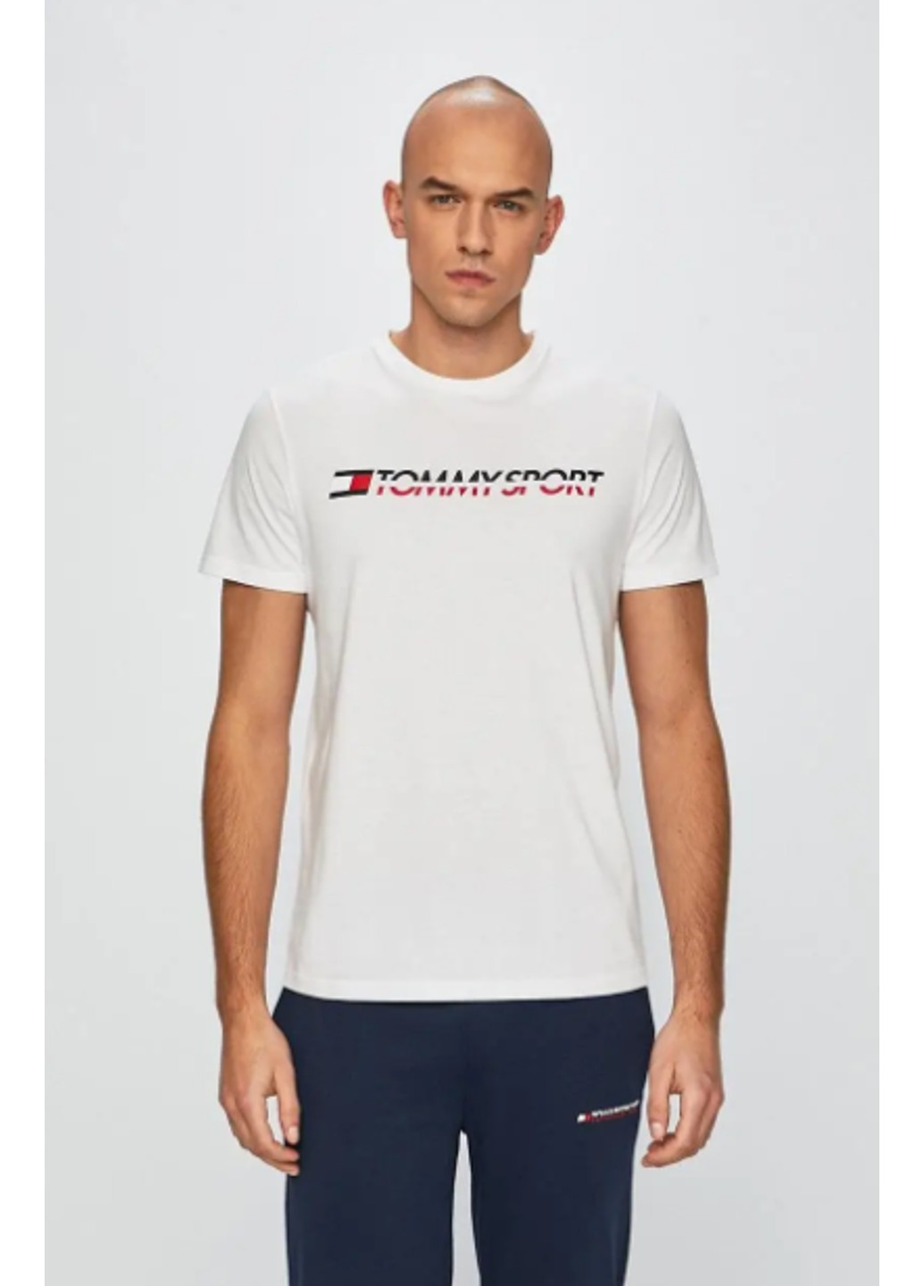 Белая футболка мужская tommy sport Tommy Hilfiger