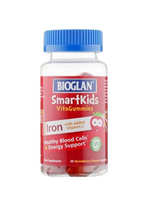 Smartkids Iron + Vitamin C 30 Gummies Strawberry Bioglan (268369572)