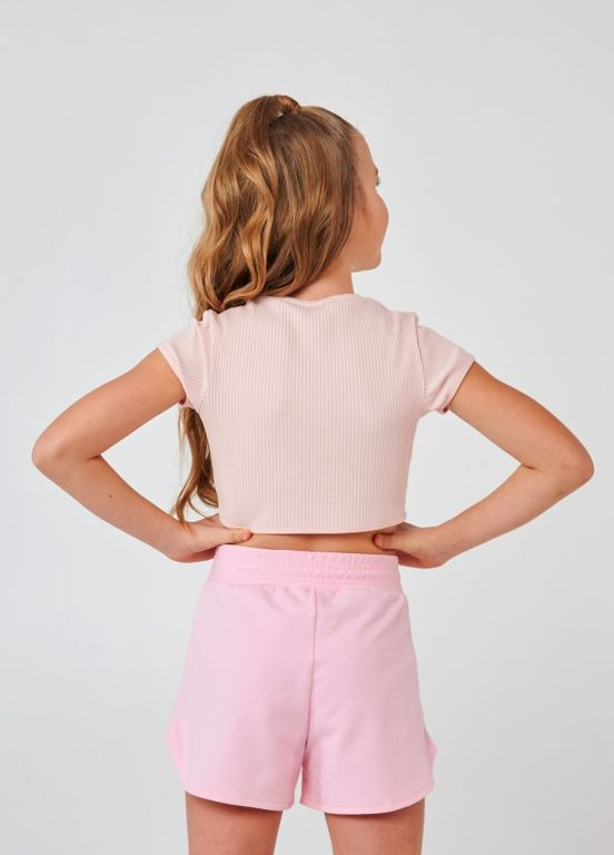 Дитячий топ | 95% Бавовна | Демісезон | 122, 128, 134, 140 | Ідеально із шортами, брюками, спідницею Рожевий Smil (277694347)