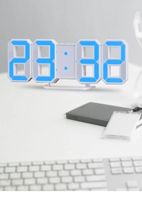 Електронний LED годинник з будильником та термометром Caixing - Синий China cx-2218 (258629183)