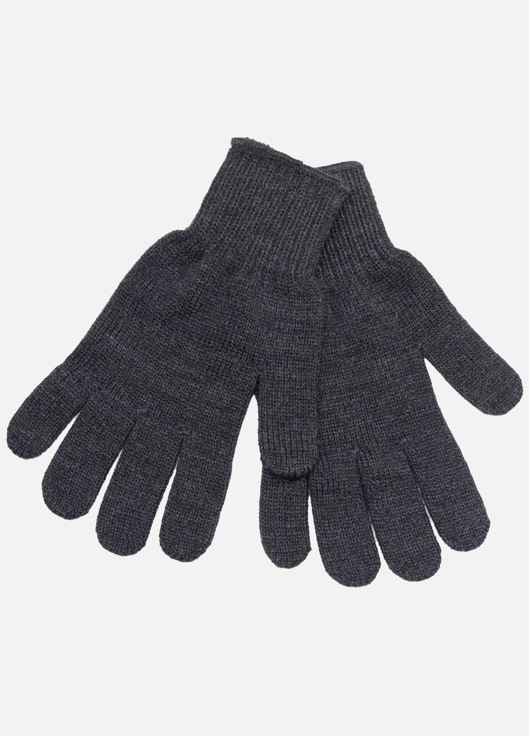 Чоловічі рукавички колір графіт ЦБ-00232235 No Brand (272592932)