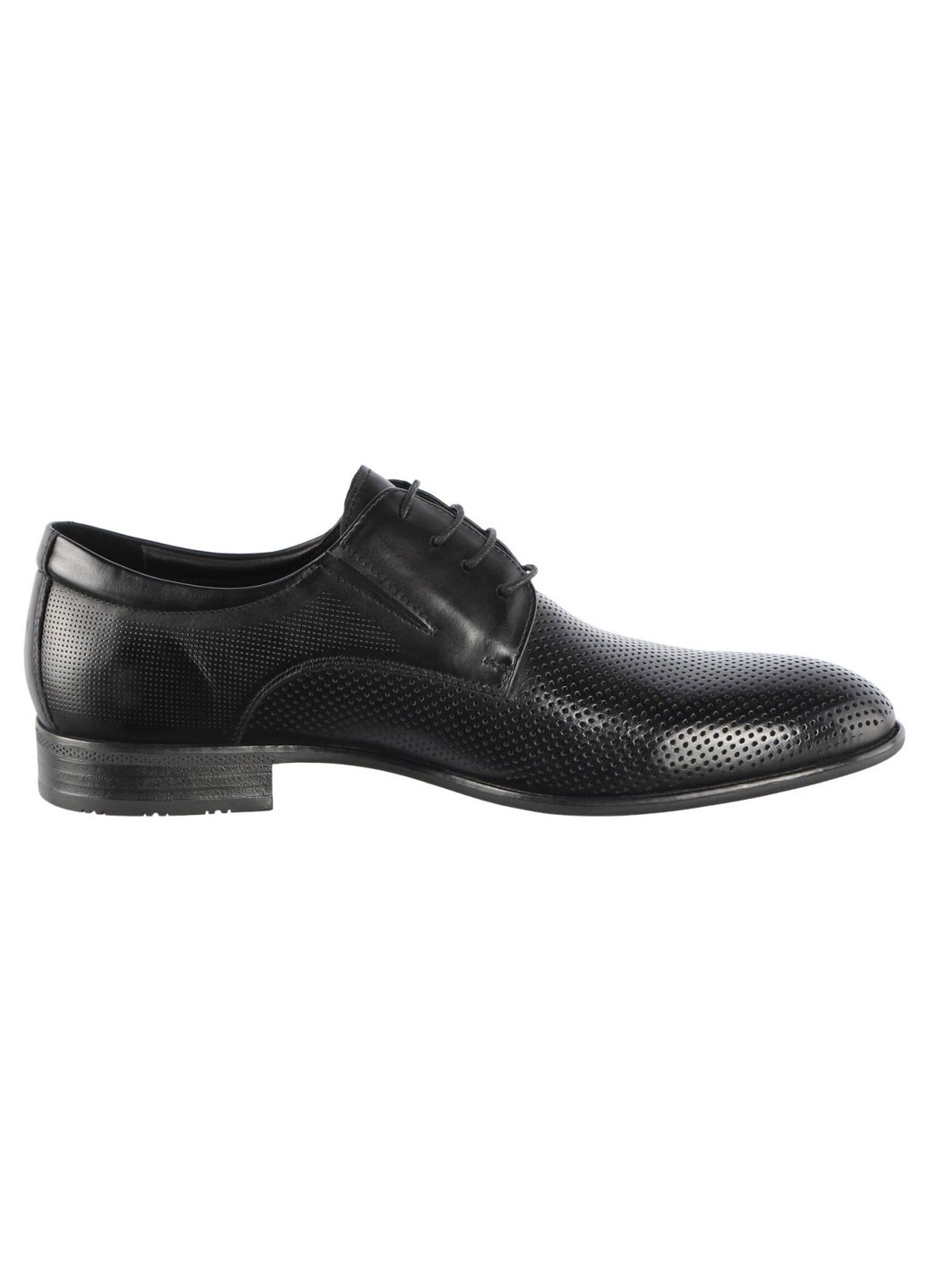 Черные мужские туфли с перфорацией 195845 Buts на шнурках