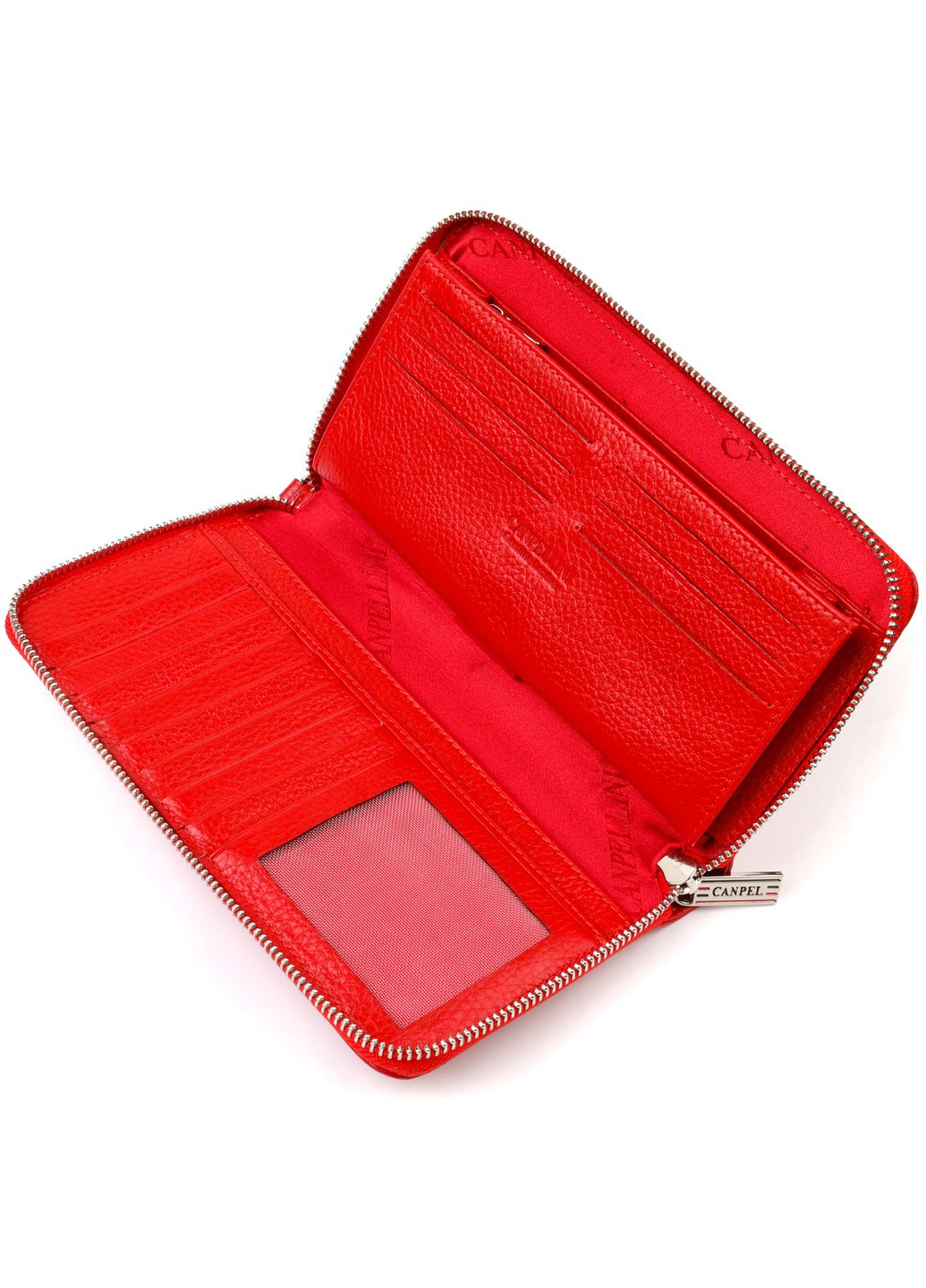 Яркий клатч для женщин из натуральной кожи 21921 Красный Canpellini (259815846)