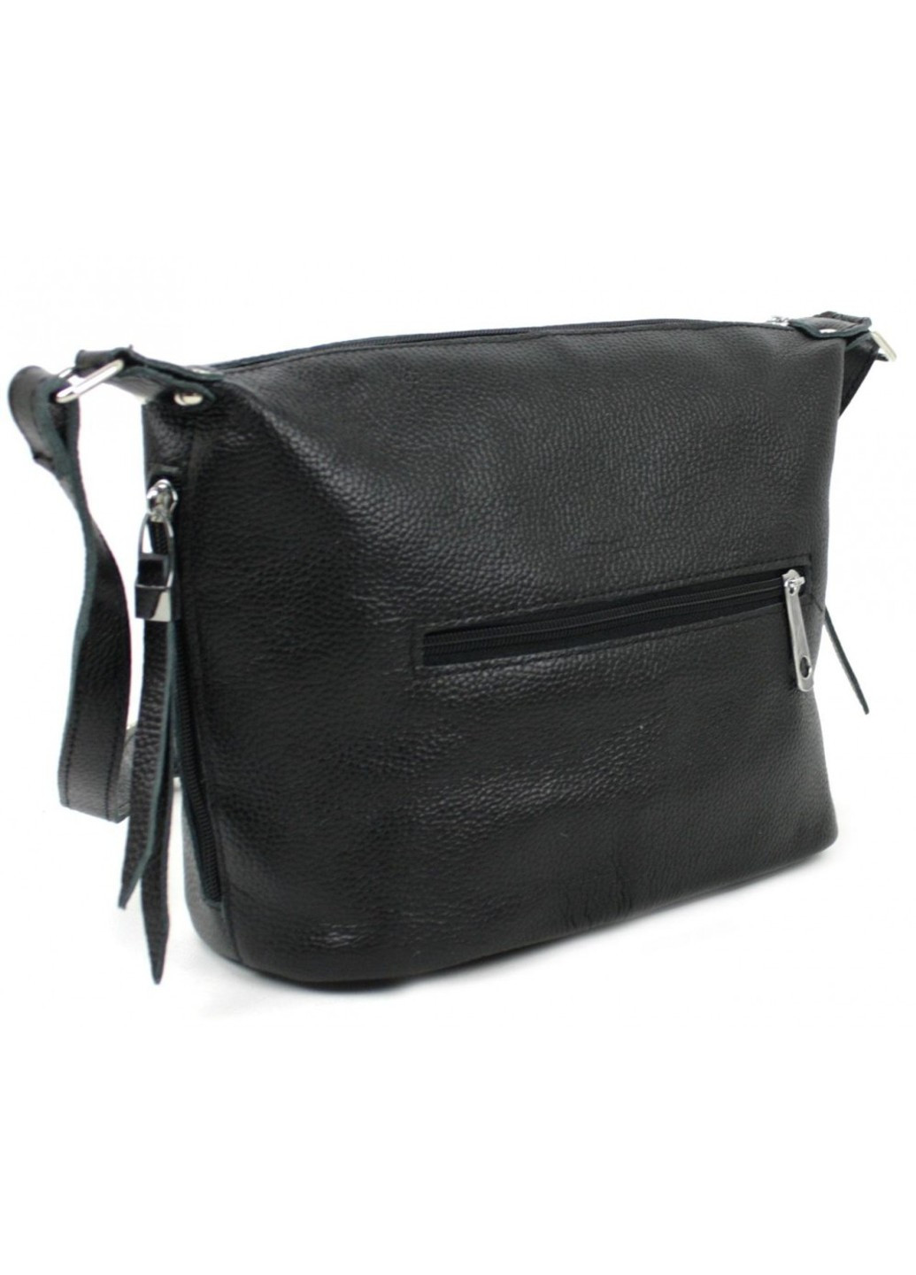 Кожаная женская сумка через плечо черная 809.023 Borsacomoda (266143745)