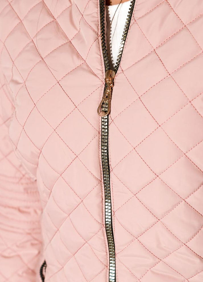 Бесцветная зимняя куртка женская (бледно-розовый) Time of Style