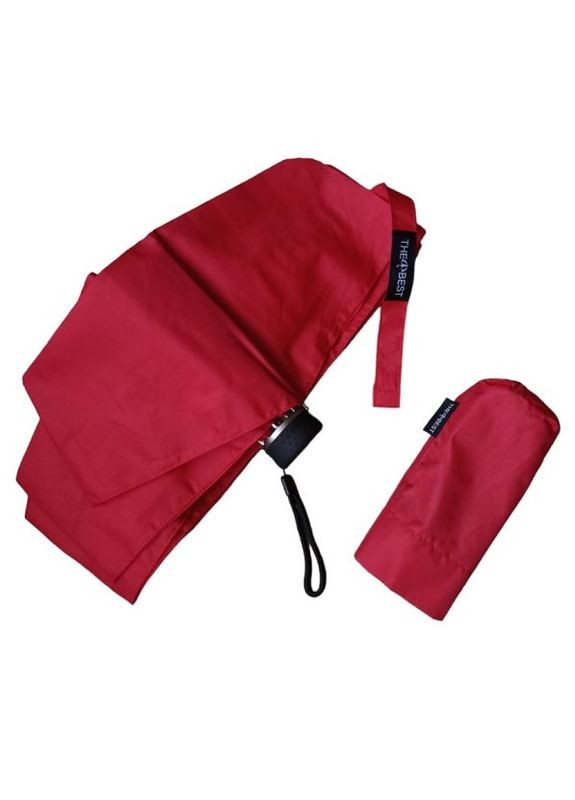 Зонтик женский механический TheBest 504 складной карманный на 8 спиц Красный No Brand (261763690)