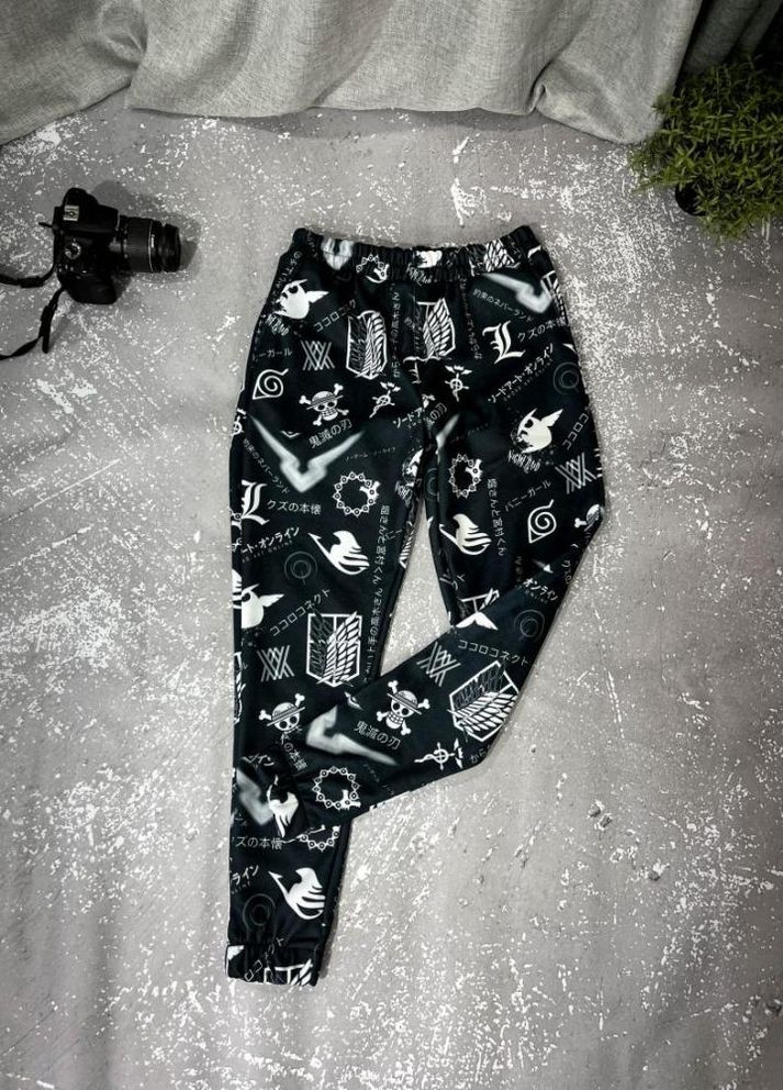 Теплі спортивні штани чоловічі матеріал трьохнитка на флісі No Brand (268985522)