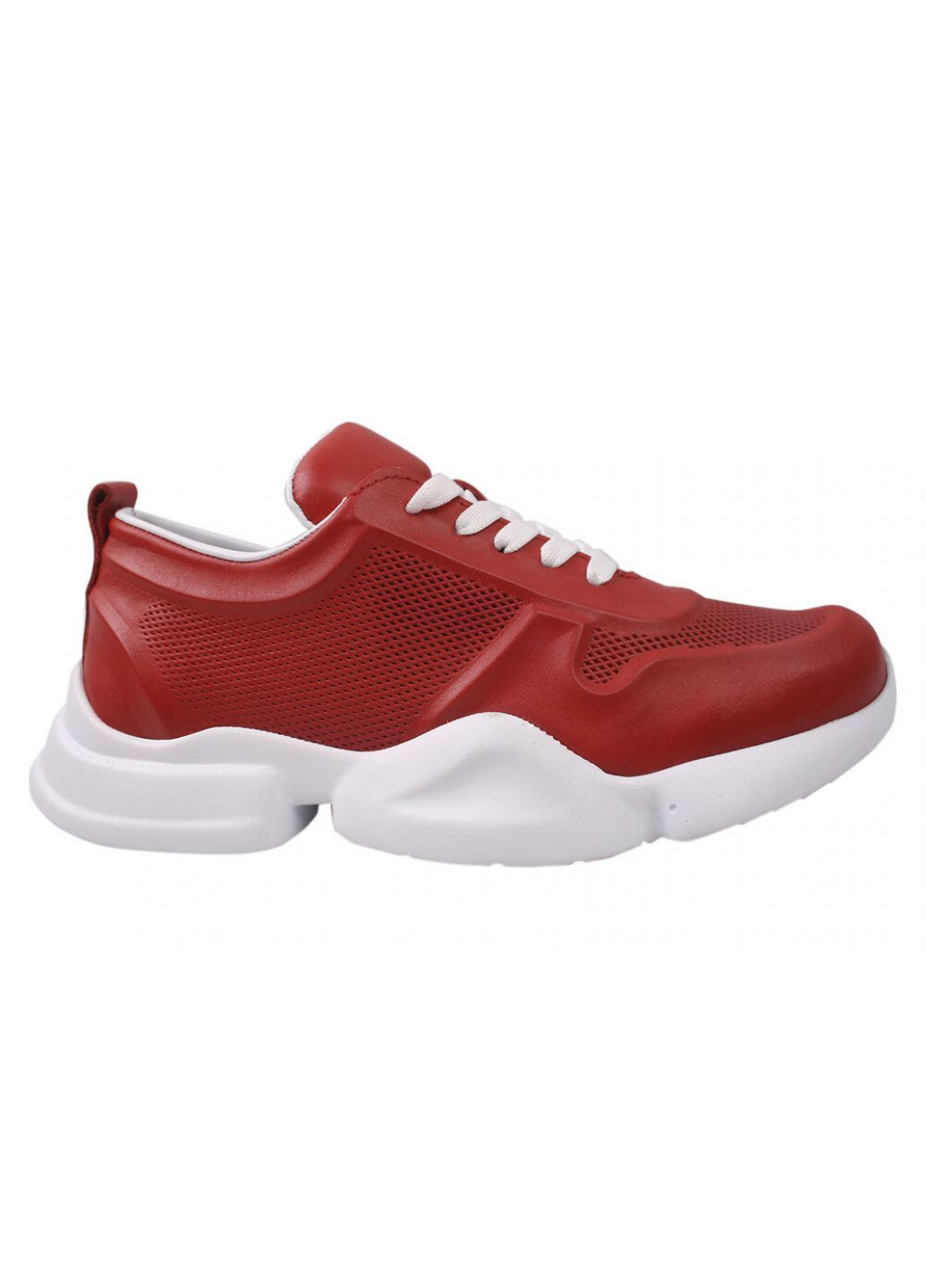 Червоні кросівки жіночі натуральна шкіра, колір червоний EuroModa 427-20DTS
