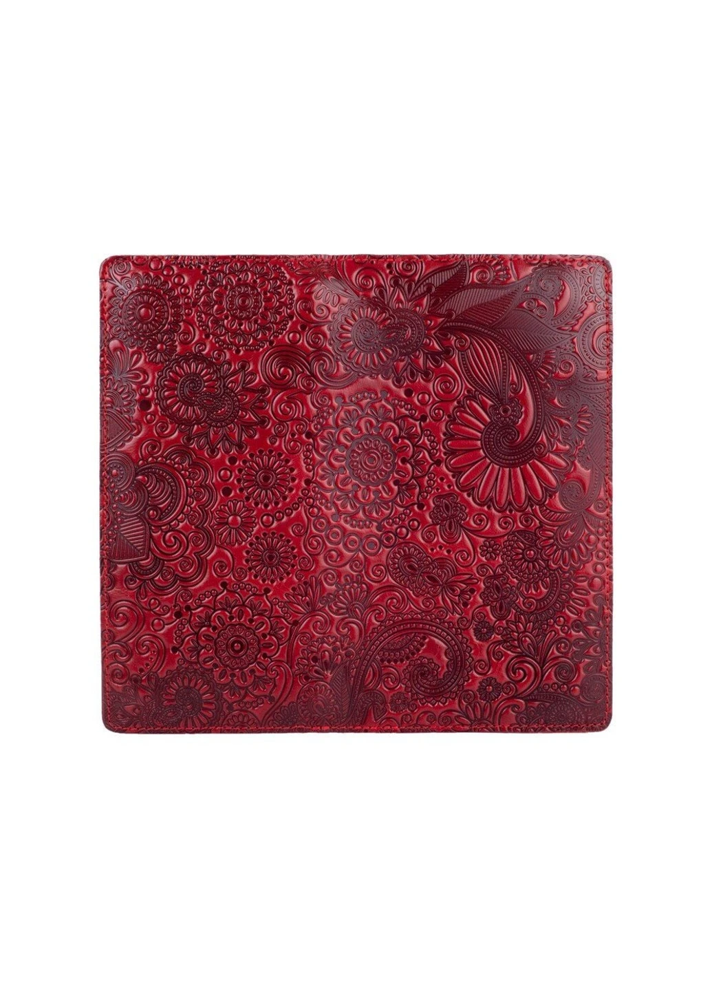 Шкіряний гаманець WP-02 Crystal Red Mehendi Art Червоний Hi Art (268371209)