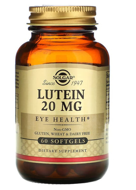 Lutein 20 mg 60 Softgels Solgar (257252290)