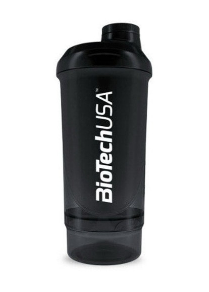 Wave+ Compact shaker 500ml /+150ml container/ Panther Black Biotechusa (256722356)