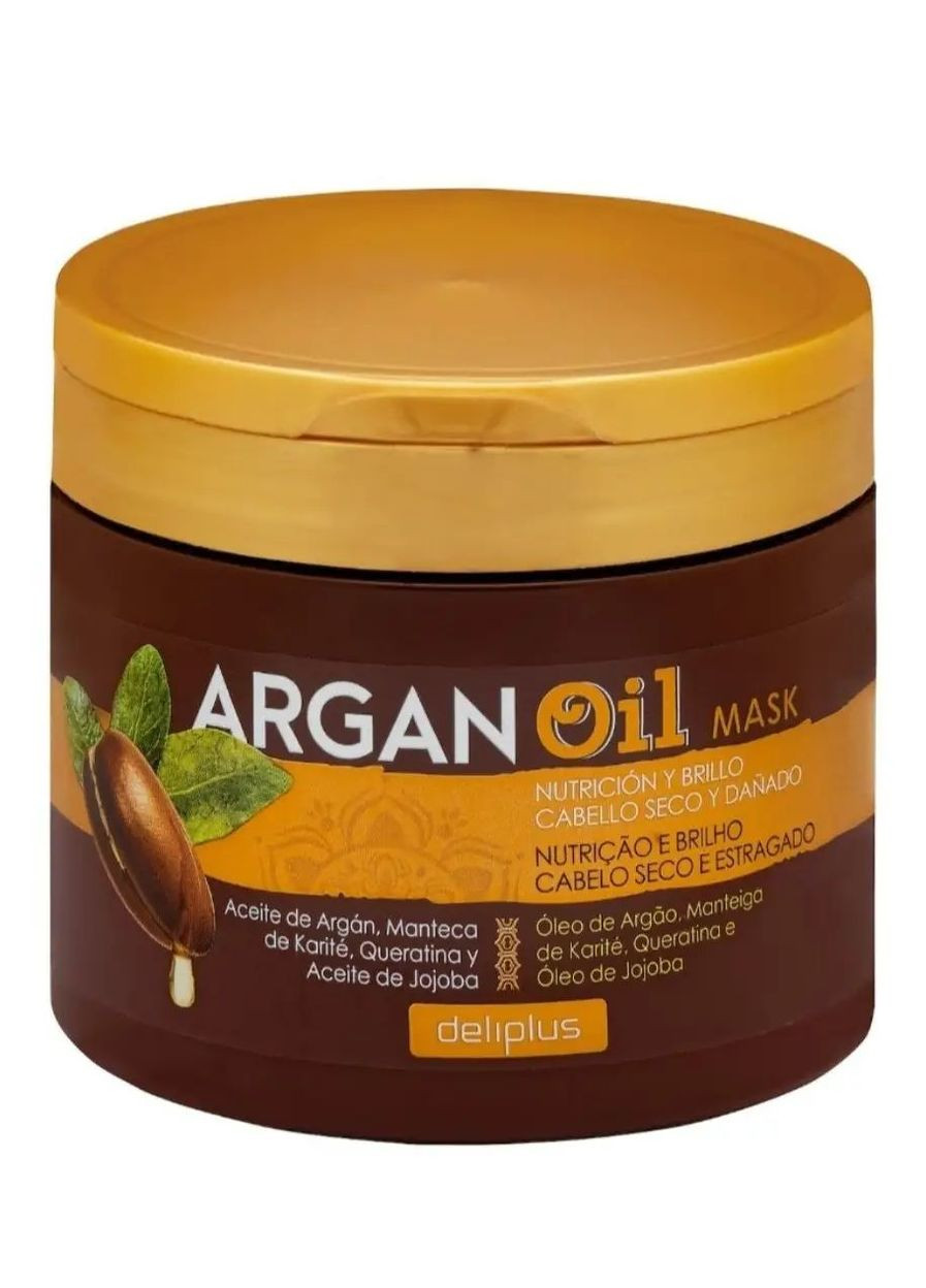 Маска для сухих и поврежденных волос Argan Oil Испания 400 мл Deliplus (260339668)