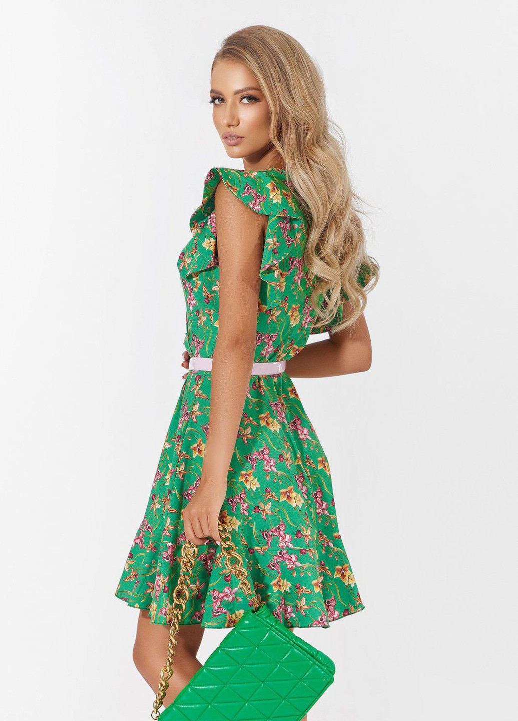 Зеленое сукнi норма коротка літня сукня (ут000067790) Lemanta