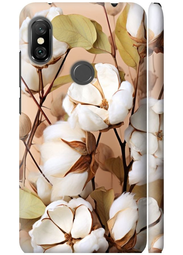 3D пластиковий матовий чохол 'Бавовна' для Endorphone Xiaomi Redmi Note 6 Pro (267319131)