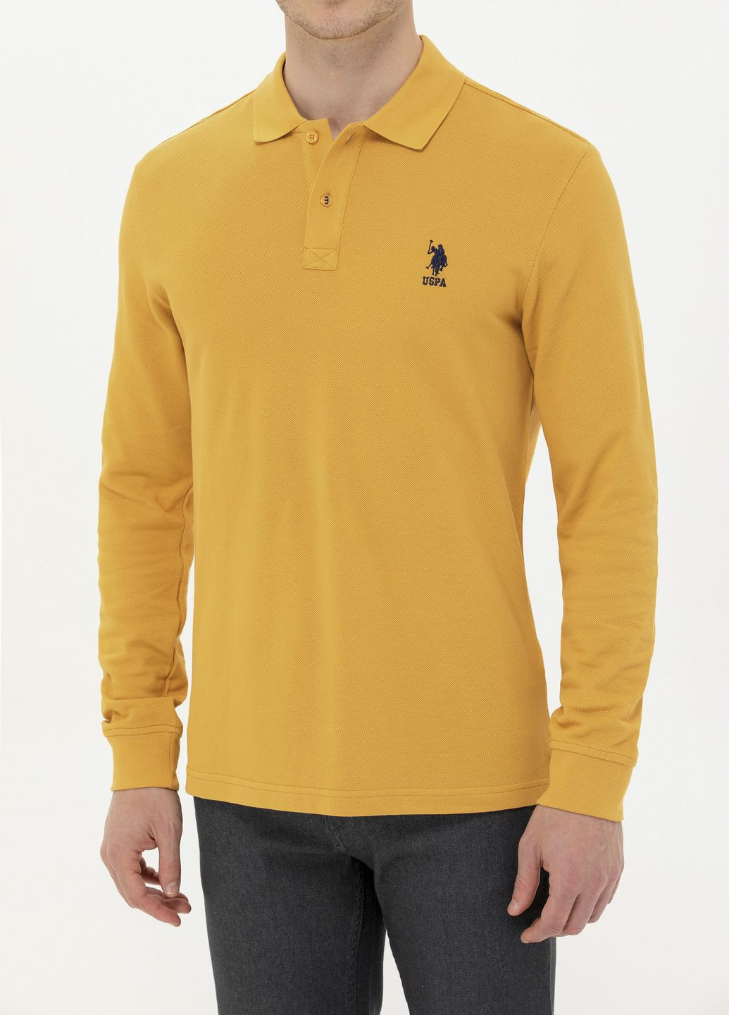 Свитшот мужской U.S. Polo Assn. - крой желтый - (265014629)