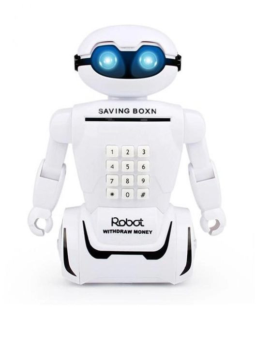 Электронная копилка робот с кодовым замком Robot Piggy Bank, светильник No Brand (276461534)