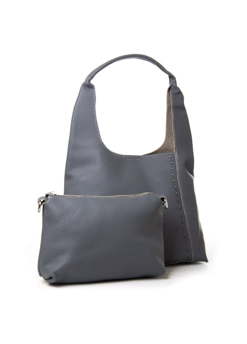 Женская кожаная сумка с косметичкой 1558 blue Alex Rai (264566149)