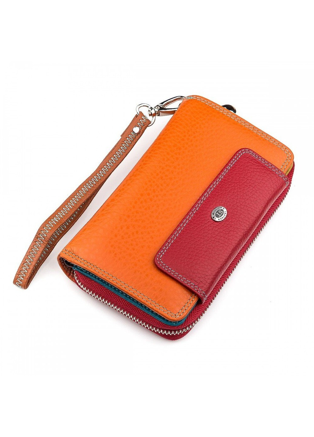 Жіночий шкіряний гаманець ST Leather 18441 (SB55-5) Помаранчевий ST Leather Accessories (262453808)