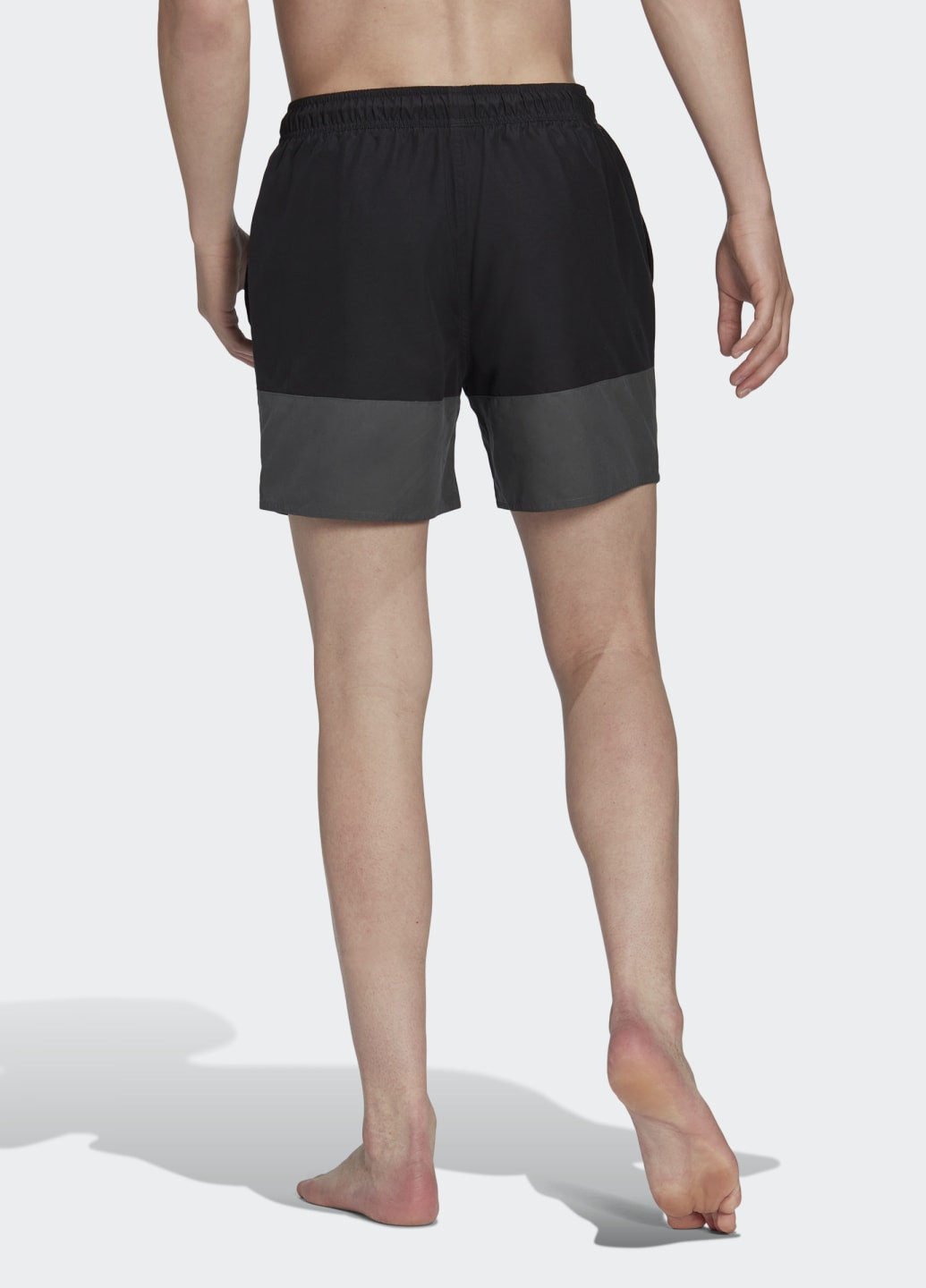 Мужские черные спортивные короткие плавательные шорты colorblock adidas