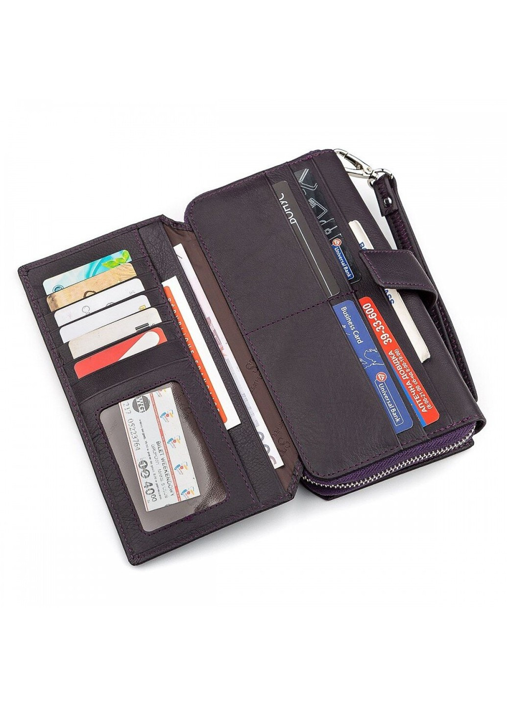Жіночий шкіряний гаманець ST Leather 18455 (ST228) Фіолетовий ST Leather Accessories (262453804)