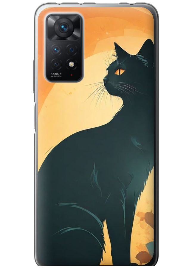 Силіконовий чохол 'Чорна кішка' для Endorphone xiaomi redmi note 12 pro (275647114)