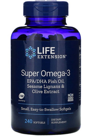 Super Omega-3 240 Softgels LEX-19862 Life Extension (258512042)