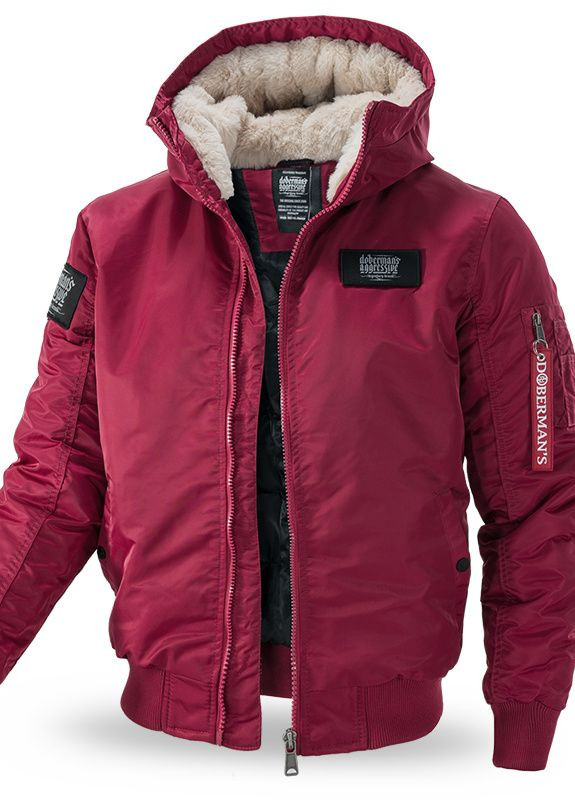 Темно-червона демісезонна куртка everyday winter ku207crd Dobermans Aggressive